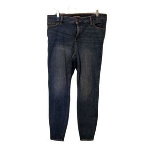 Permanent Womens Size 14 Blue  Solid Skinny Jeans